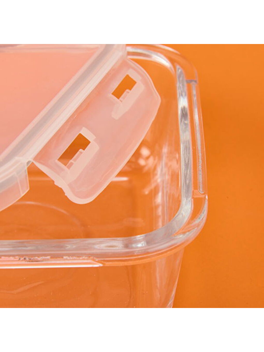 Renksiz Locky Kilitli Saklama Kabı - Şeffaf - 750 ml-2