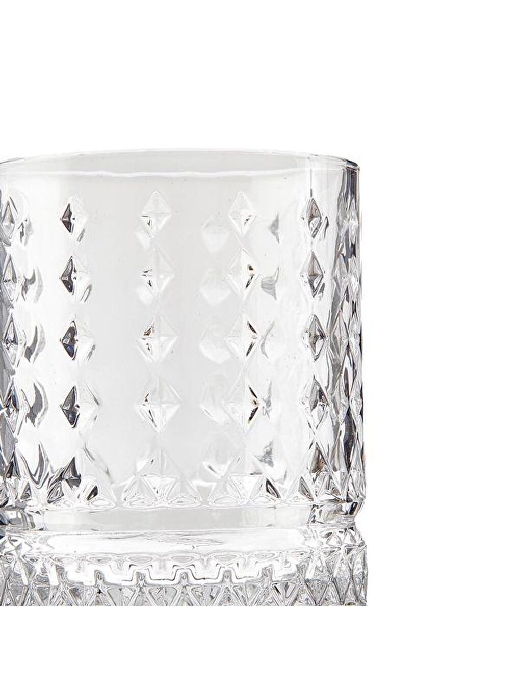 Renksiz Marilyn Short 4'lü Cam Bardak - Şeffaf - 220 ml-3