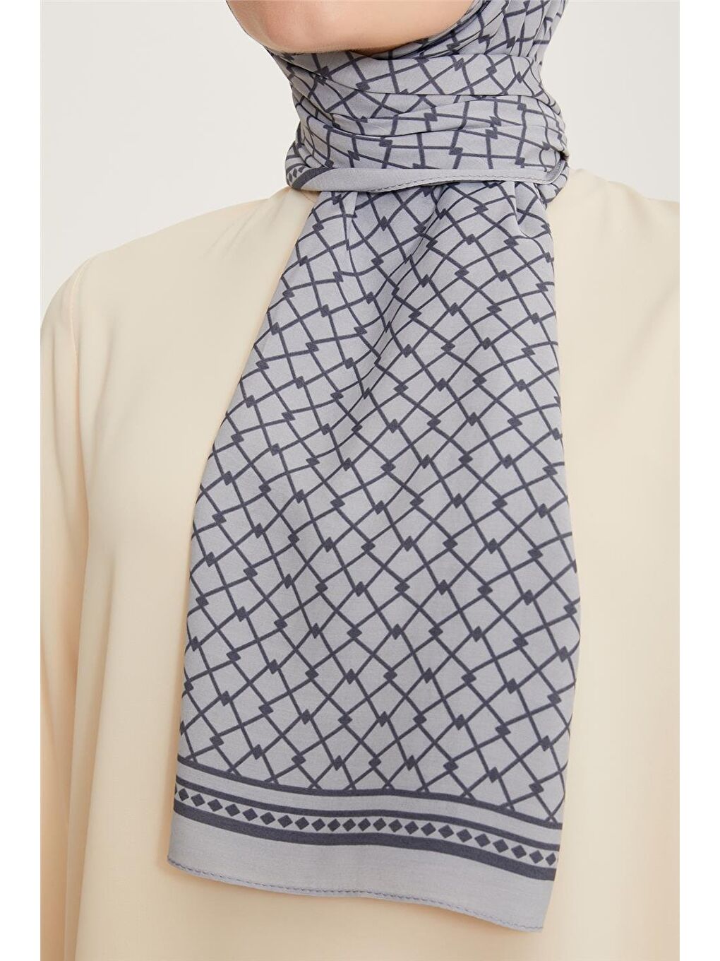 Gri Trend Defne Şal 5772 26 27-1