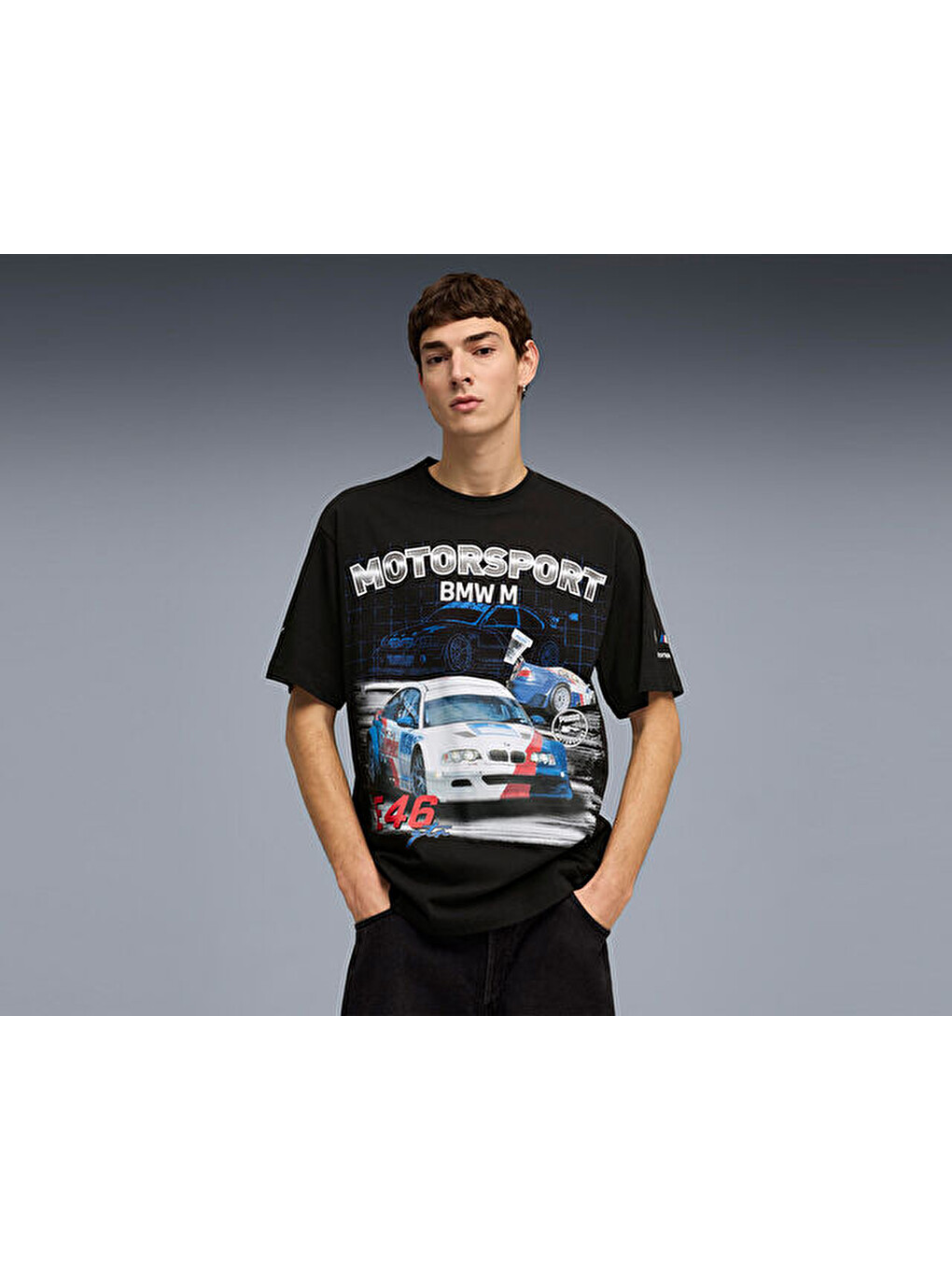 Bmw Mms Sportswear Grphc Tee Erkek Günlük Tişört 63488801 Siyah-2