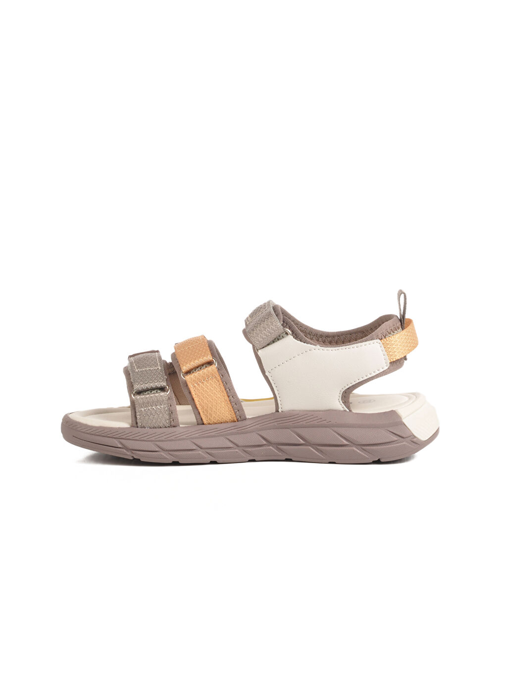 Kahverengi Krem Cırtlı Hafif Anatomik Erkek Çocuk Sandalet 1947 F-1
