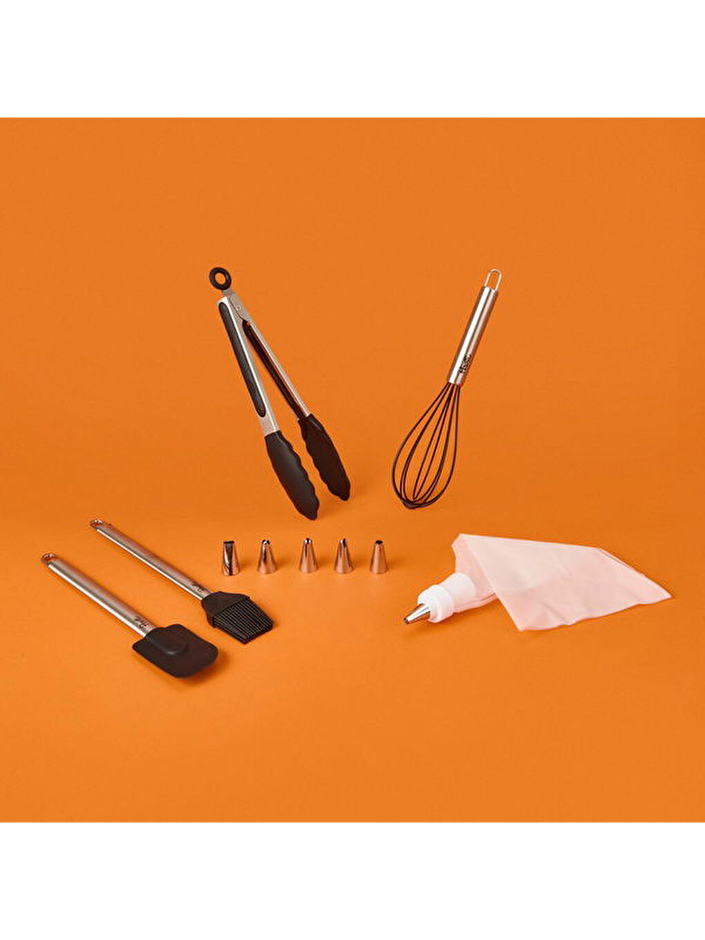 Cake White Pasta Servis Seti - Siyah - 31 cm + 25 cm + 24 cm-5