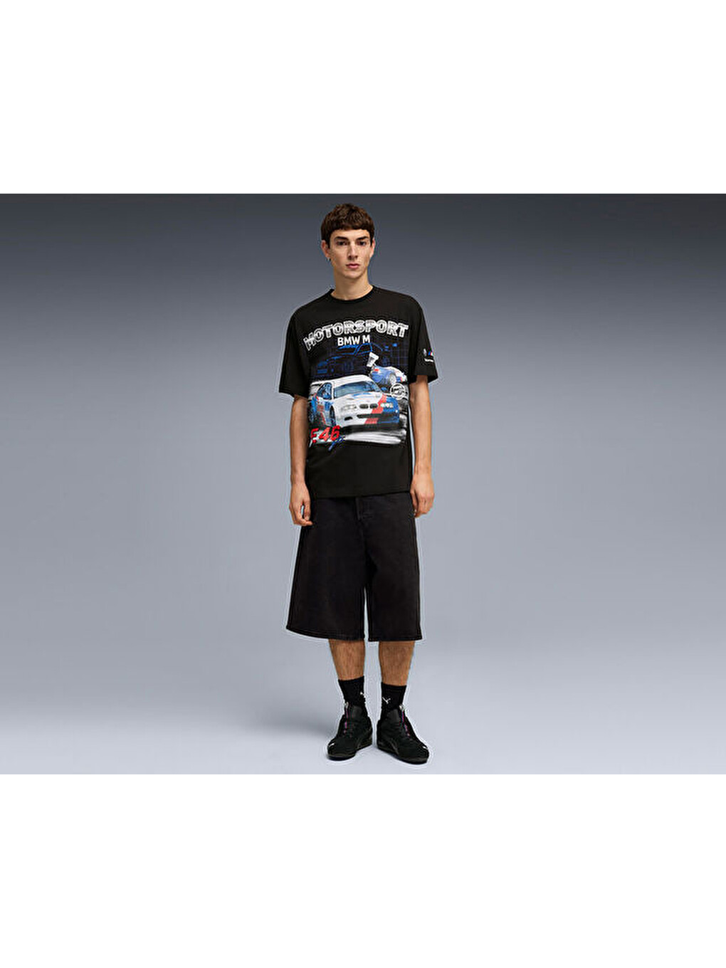 Bmw Mms Sportswear Grphc Tee Erkek Günlük Tişört 63488801 Siyah-4
