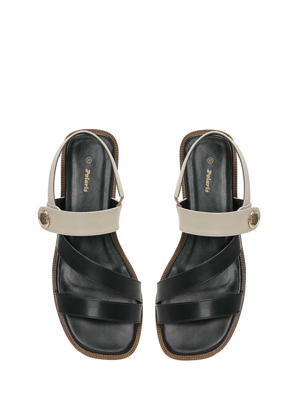 325060.Z 5FX Siyah Kadın Düz Sandalet-3