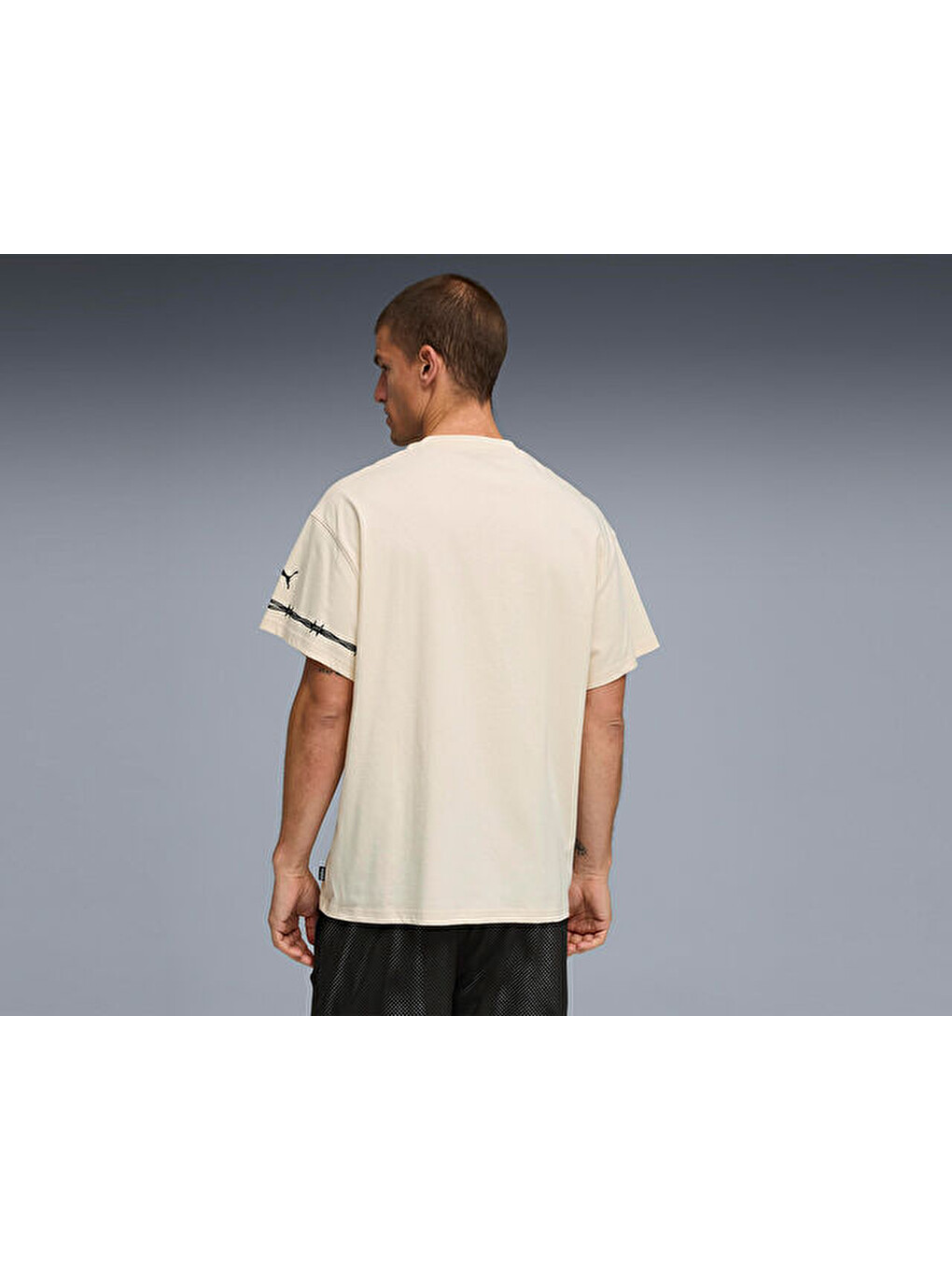 Ekru Swish N İnk Tee Iı Erkek Basketbol Tişörtü 63465901 Krem-3
