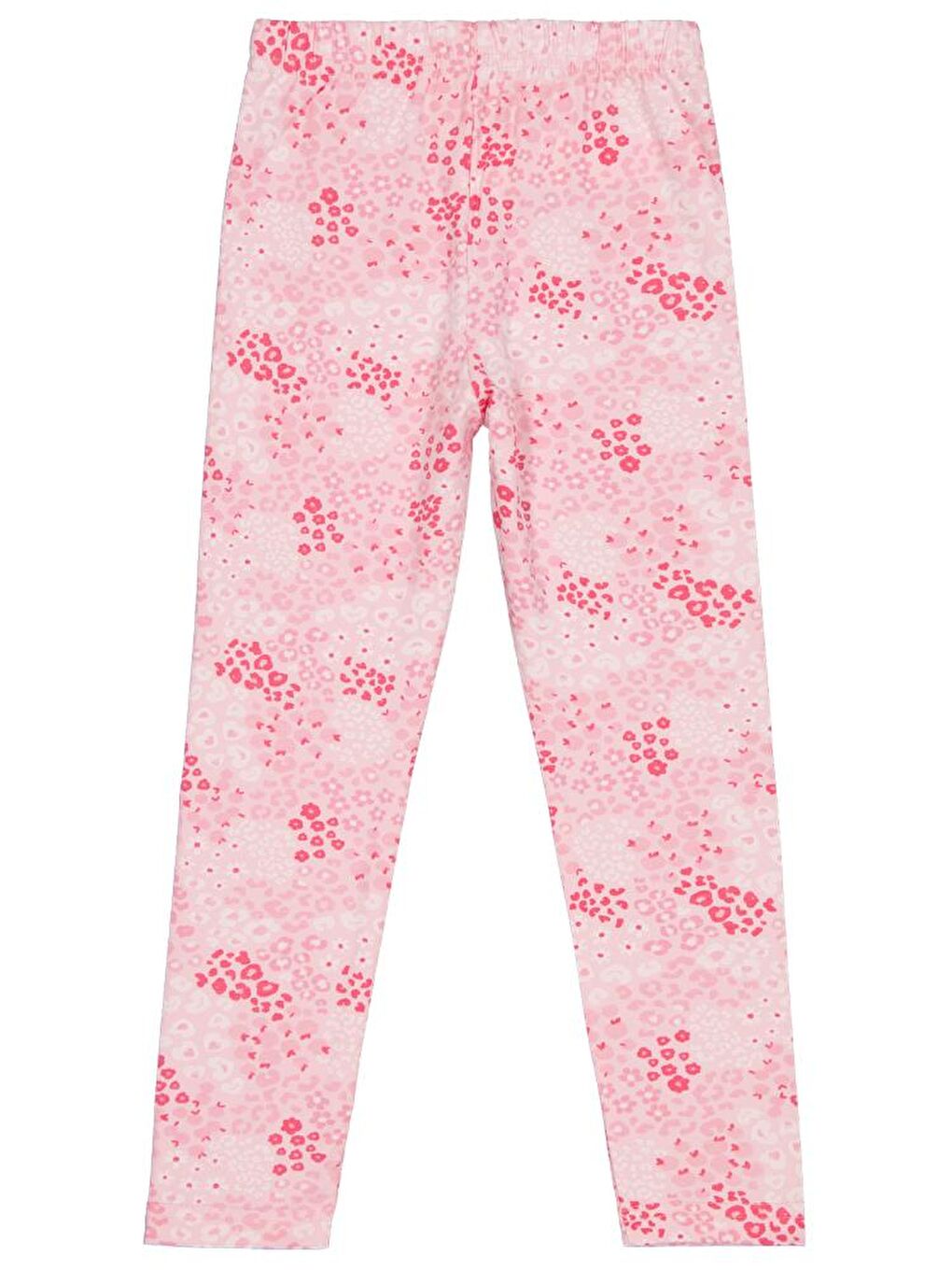 Girls Leopar Baskılı 6-9 Yaş Tayt - Pembe 8-9 Yaş-1