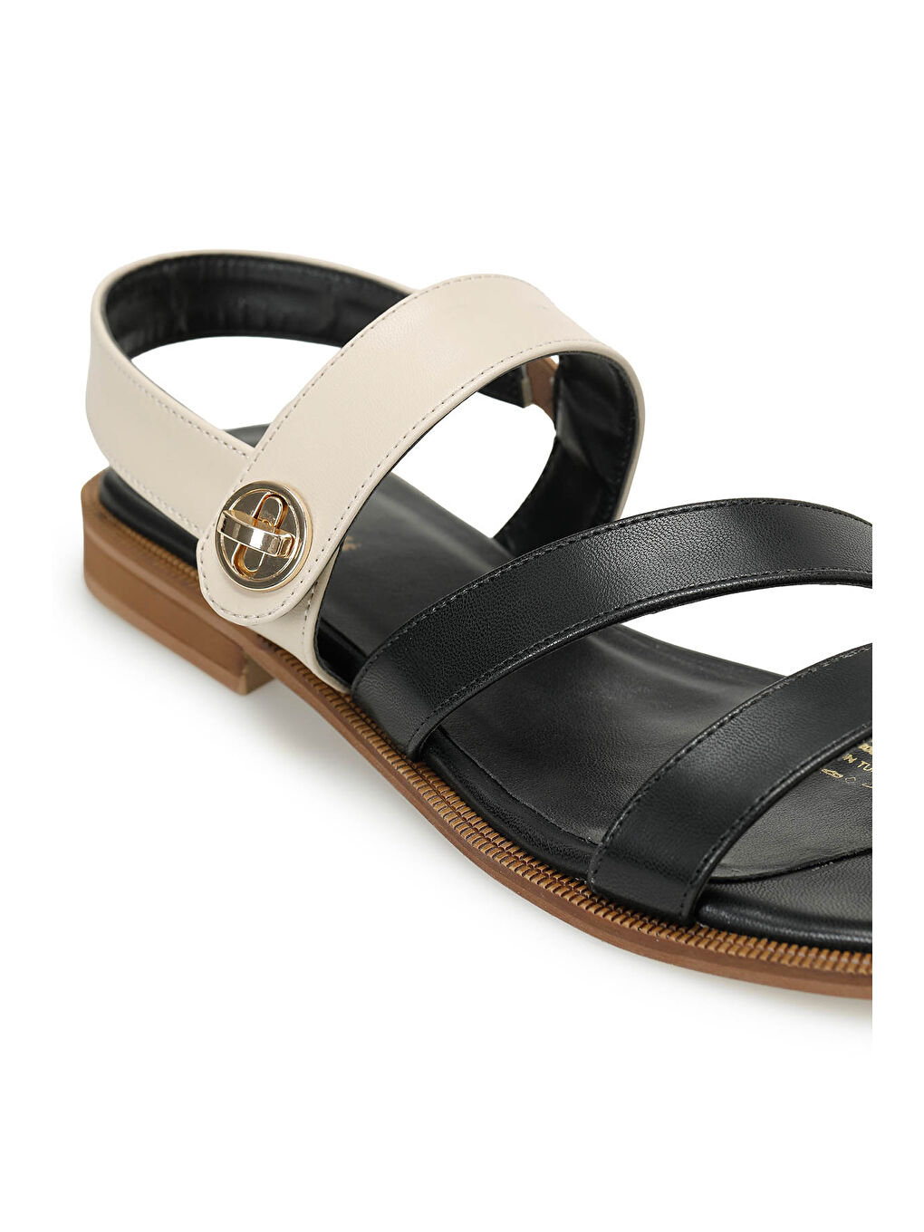 325060.Z 5FX Siyah Kadın Düz Sandalet-6