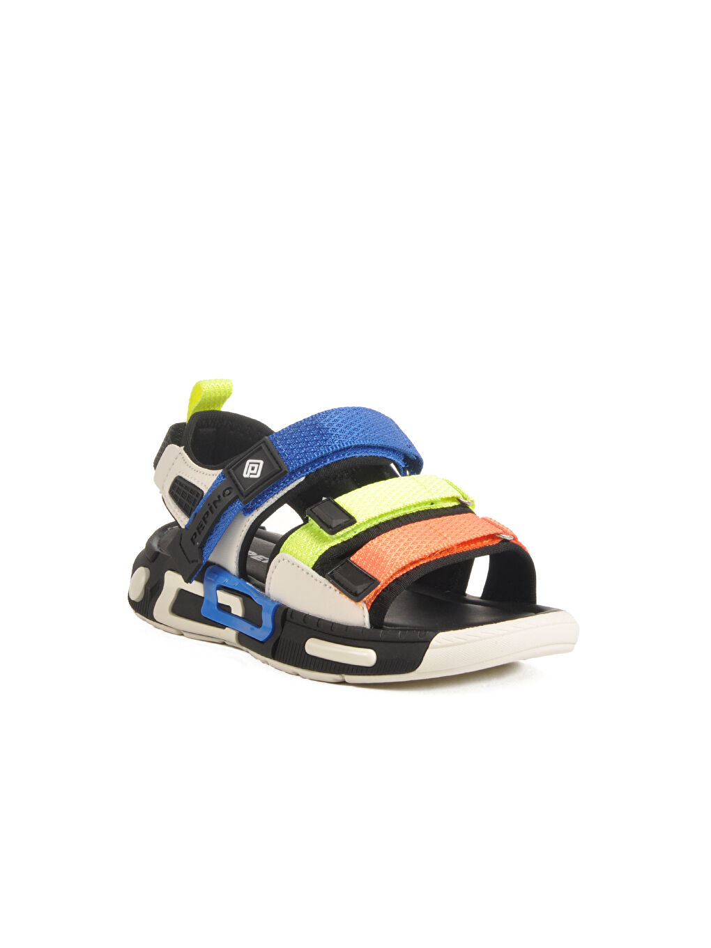 Siyah Cırtlı Hafif Anatomik Erkek Çocuk Sandalet 1947 F-2