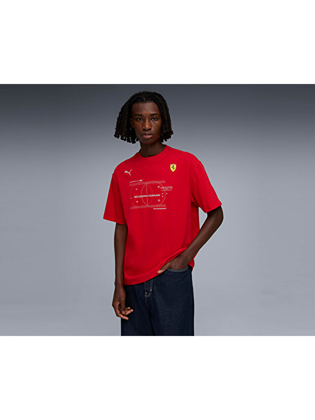Ferrari Premium Tee Erkek Günlük Tişört 63423102 Pembe-2