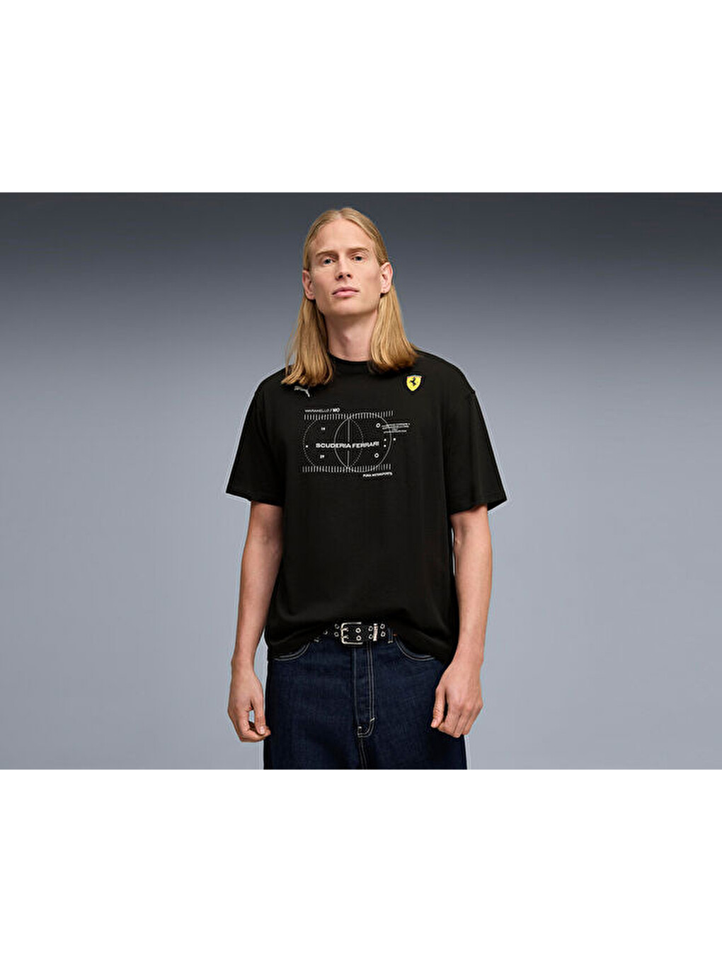 Ferrari Premium Tee Erkek Günlük Tişört 63423101 Siyah-2