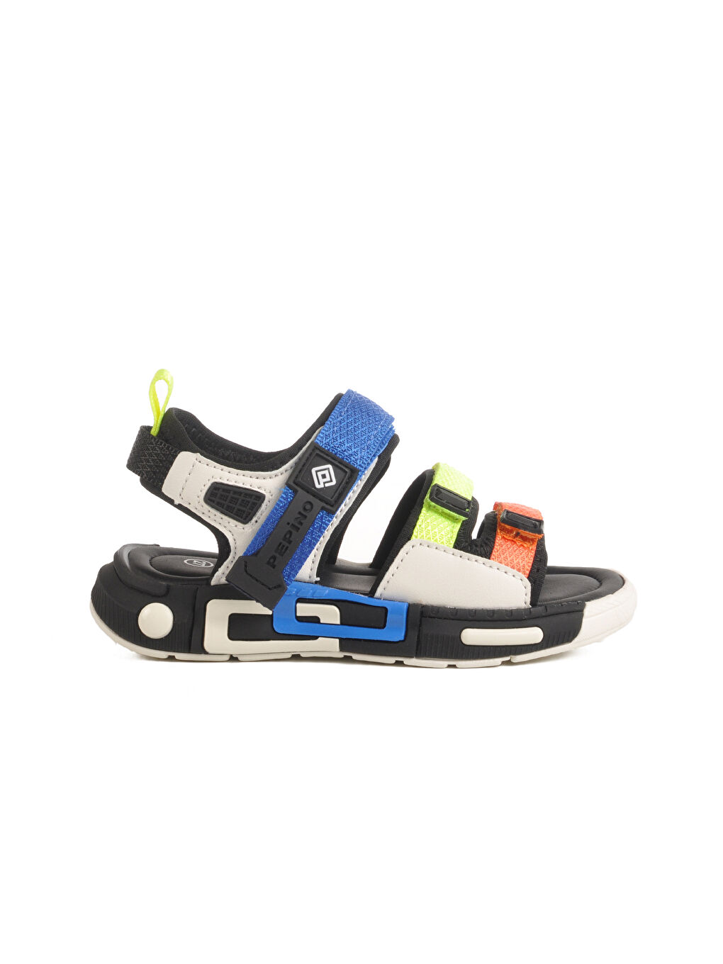 Siyah Cırtlı Hafif Anatomik Erkek Çocuk Sandalet 1947 P