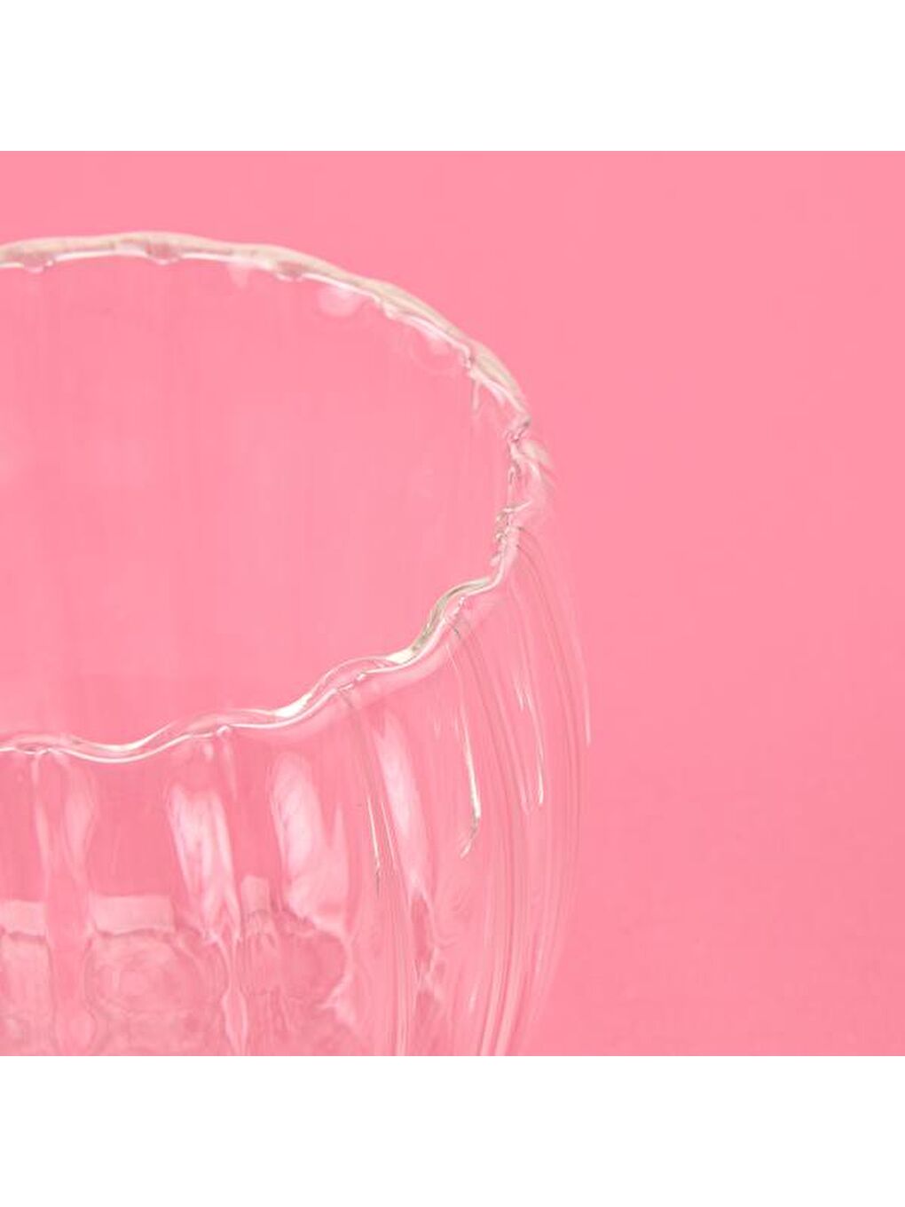 Renksiz Stripe Çift Cidarlı Bardak - Şeffaf - 250 ml-2