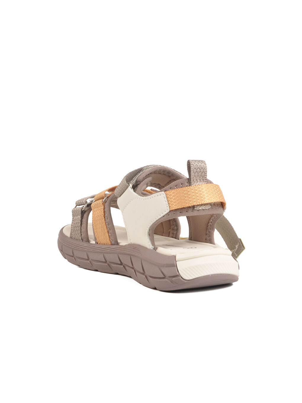 Kahverengi Krem Cırtlı Hafif Anatomik Erkek Çocuk Sandalet 1947 P-3
