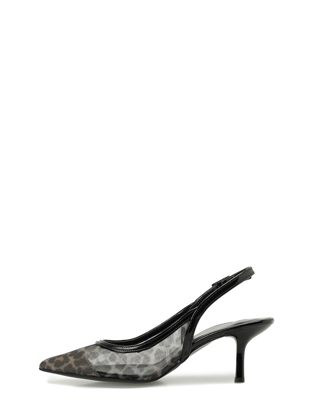 Kahverengi 26S-043 6FX Leopar Kadın Topuklu Ayakkabı-2