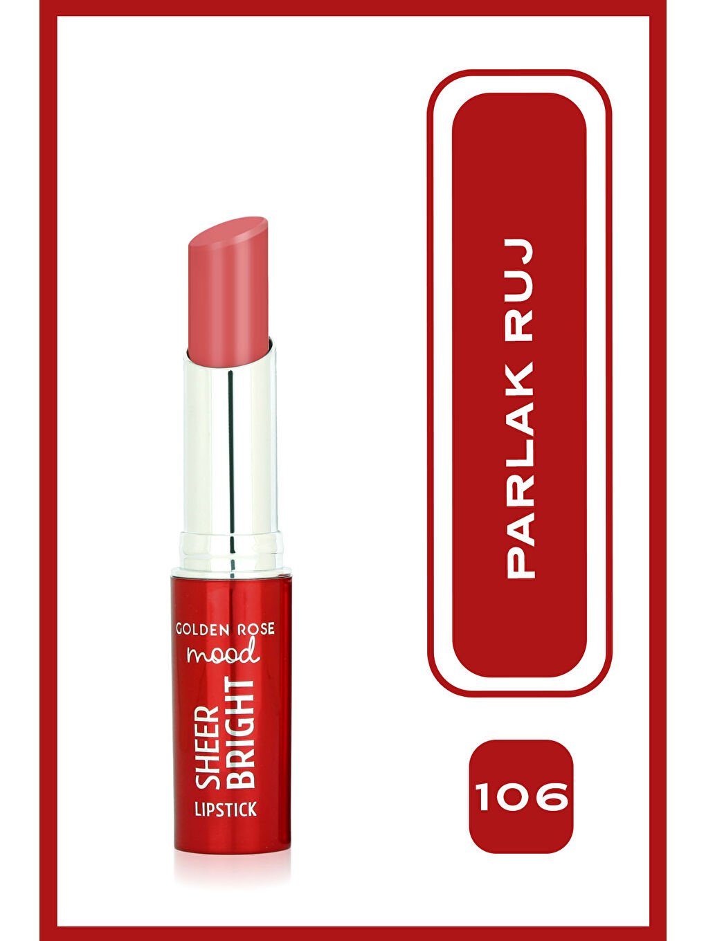 Mood Sheer Parlak Ruj No:106 Peachy Pink-1