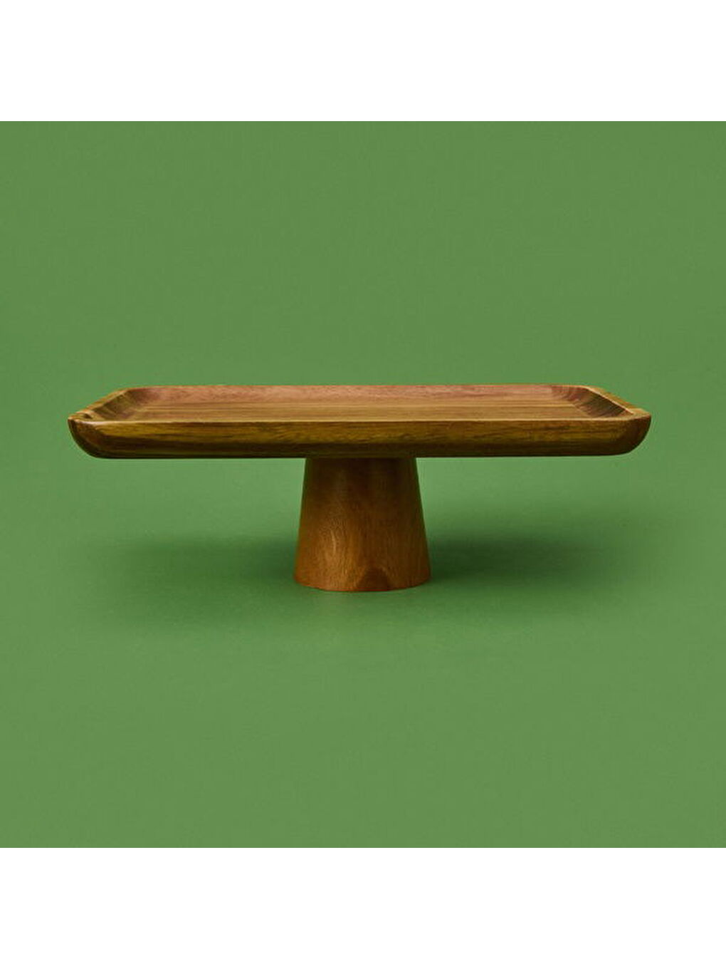 Mory Ayaklı Akasya Sunumluk - Kahverengi - 30x20 cm-3