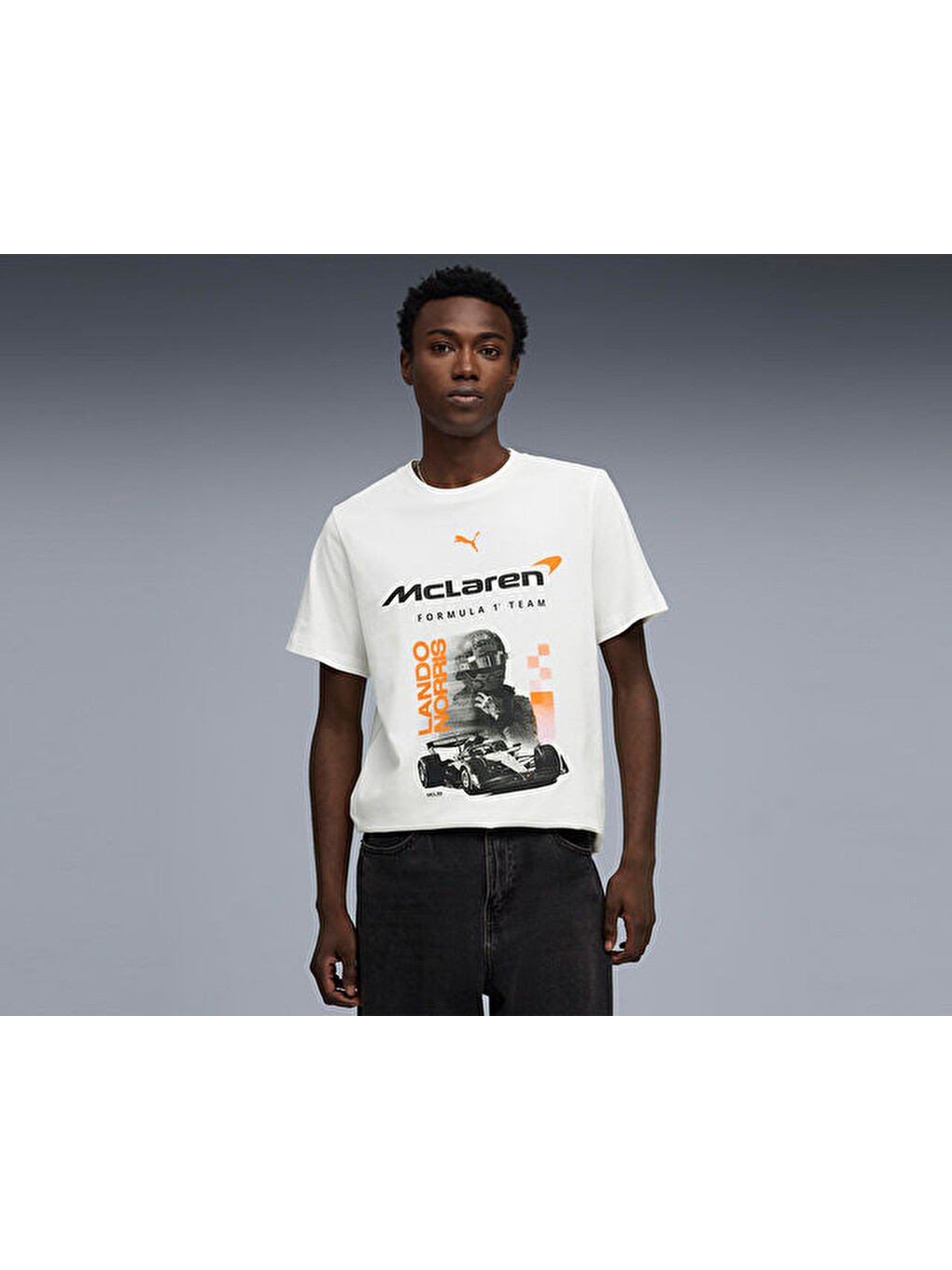 Mclaren Racıng Drıver Tee Norrıs Erkek Günlük Tişört 63745102 Beyaz-2