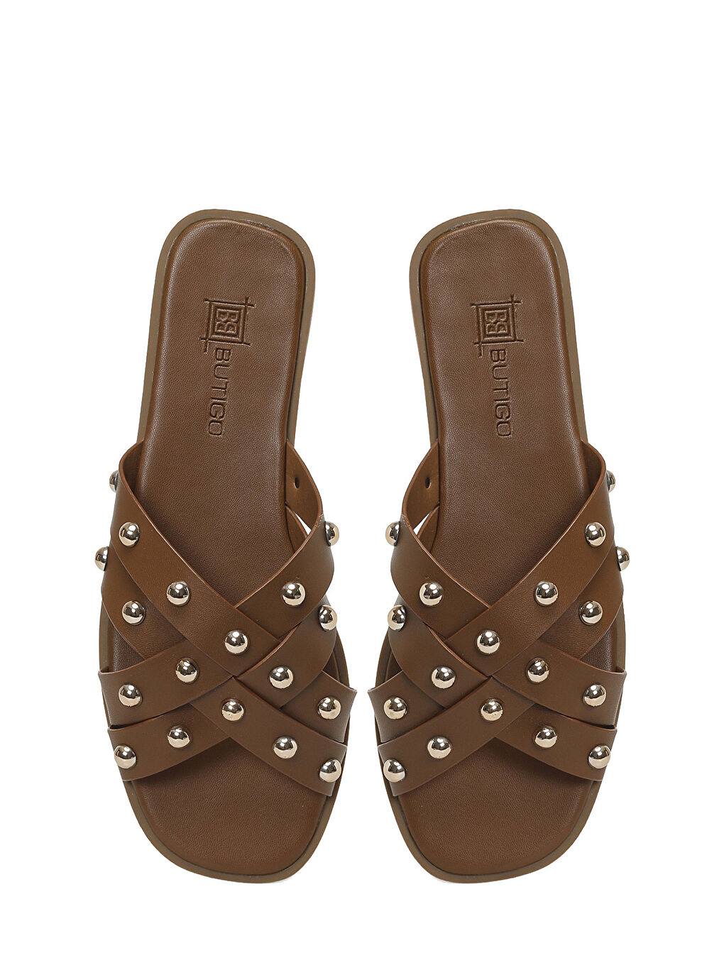 26S-415 6FX Kahverengi Kadın Terlik-3