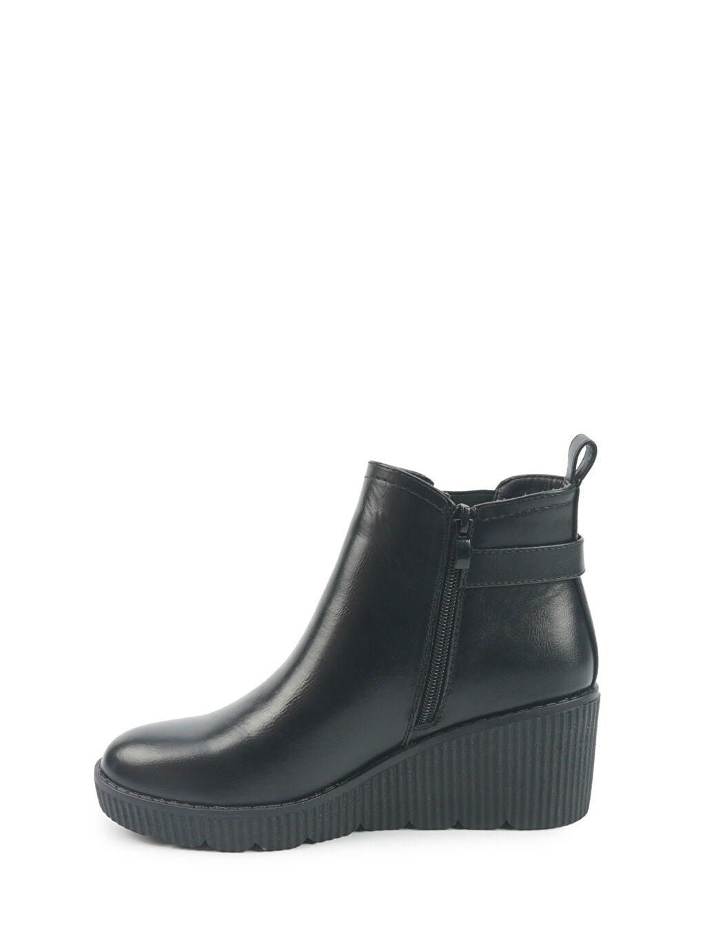 326080.Z 5PR Siyah Kadın Dolgu Topuk Bot-2