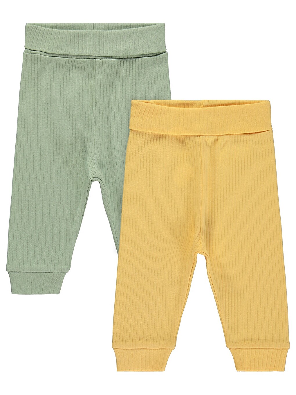 Patiksiz Basic 2'li Set 3-12 Ay Tek Alt Bebe - Yeşil