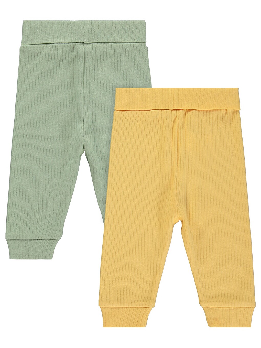Patiksiz Basic 2'li Set 3-12 Ay Tek Alt Bebe - Yeşil-4