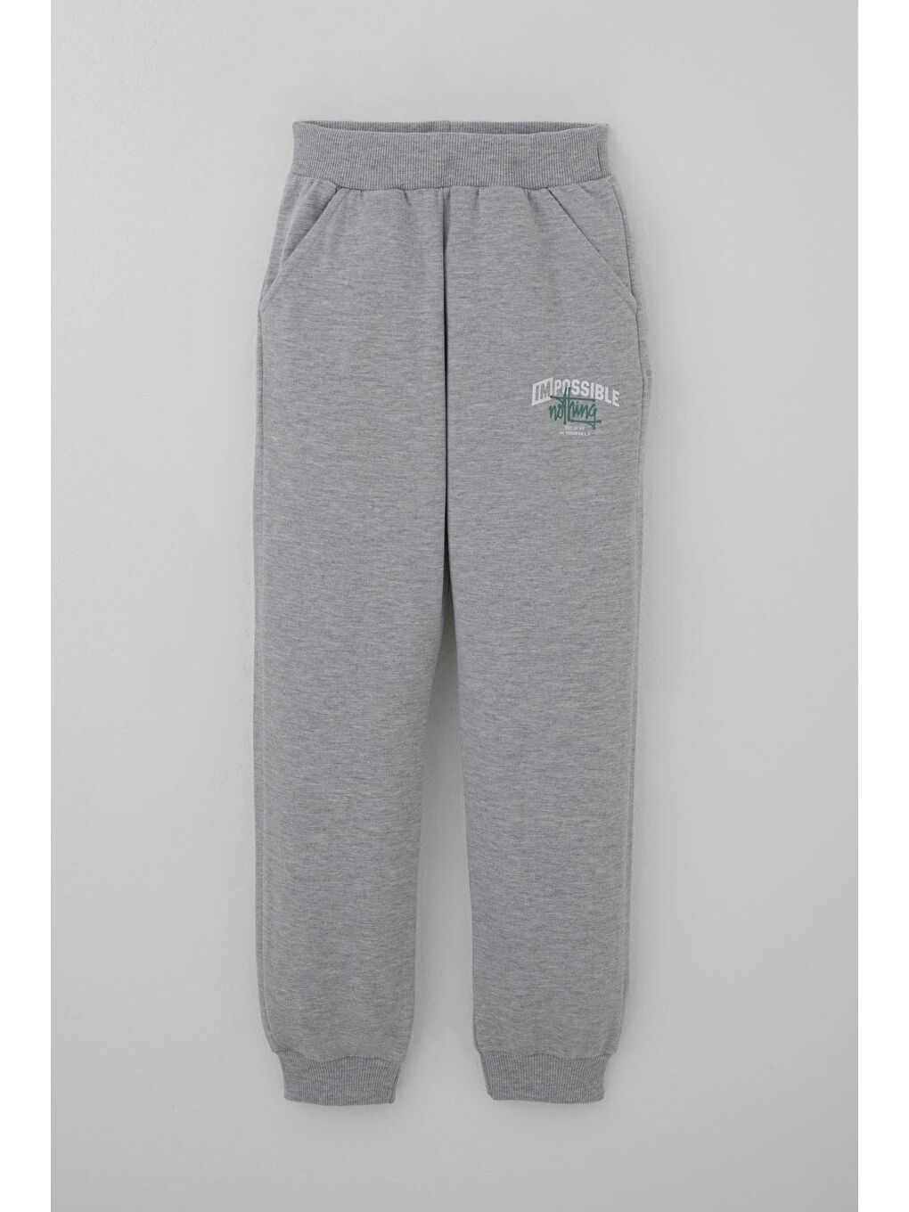 Erkek Çocuk Eşofman Takımı Sırt Baskı Detaylı Cepli Petrol Yeşili (7-12 Yaş)-2