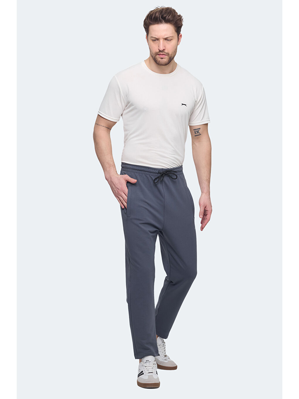 Karışık JERRY NRM 2 Lİ SET Erkek Cepli Gri - Koyu Gri Eşofman Altı-7