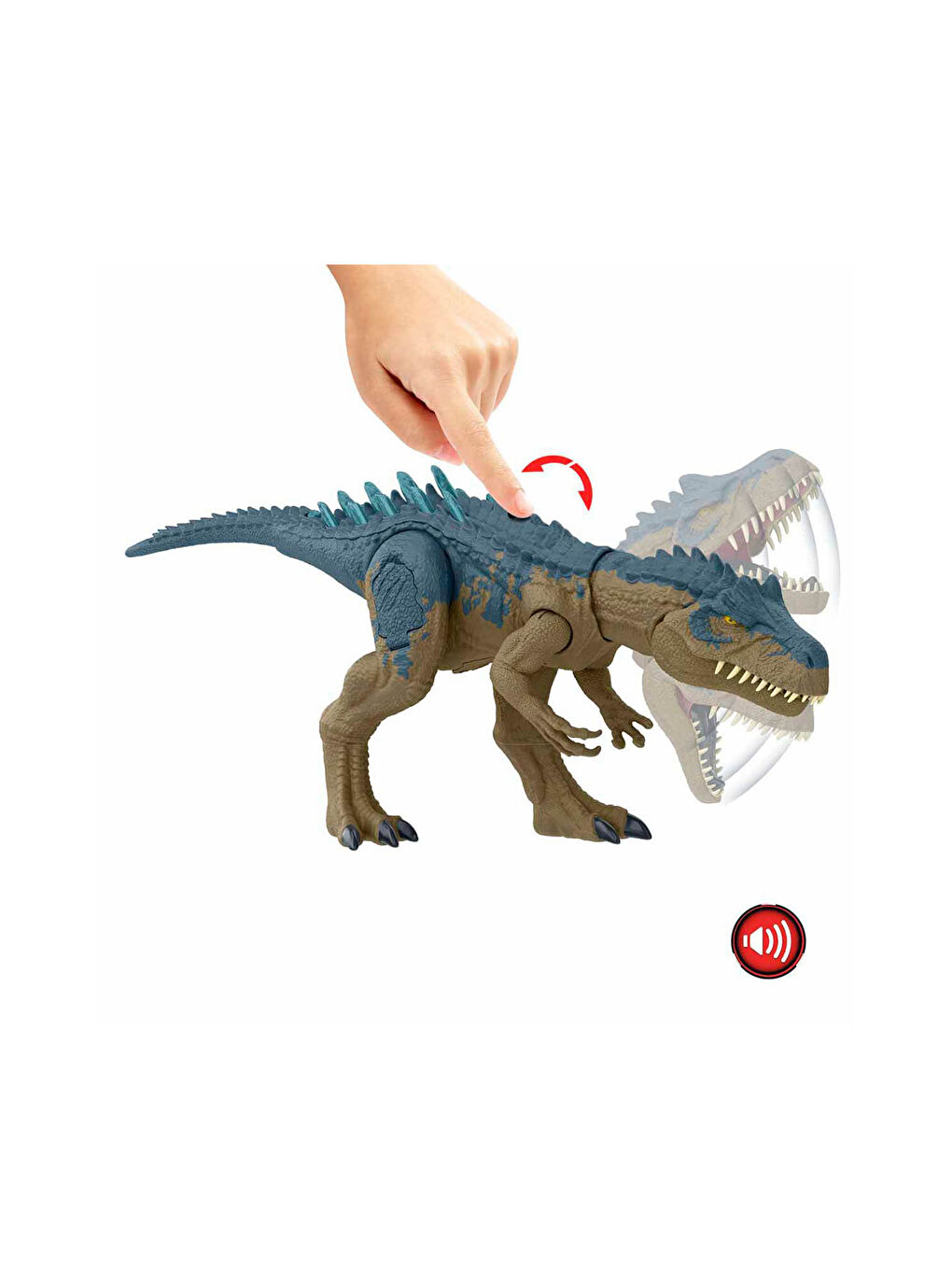 Jurassıc World Karışık Sesli Süper Güçlü Allosaurus Figürü 43 Cm HRX50 - 2