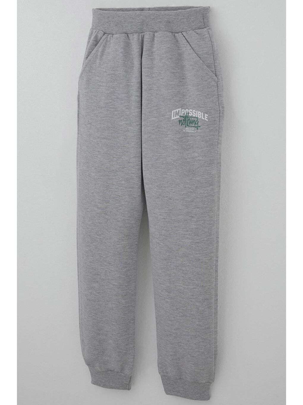 Erkek Çocuk Eşofman Takımı Sırt Baskı Detaylı Cepli Petrol Yeşili (7-12 Yaş)-6