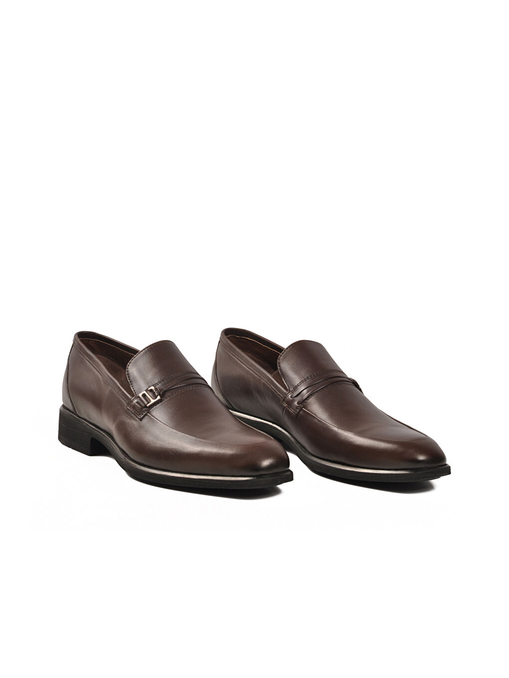 Kahverengi Kahve Hakiki Deri Erkek Klasik Ayakkabı 02471-26K M-2