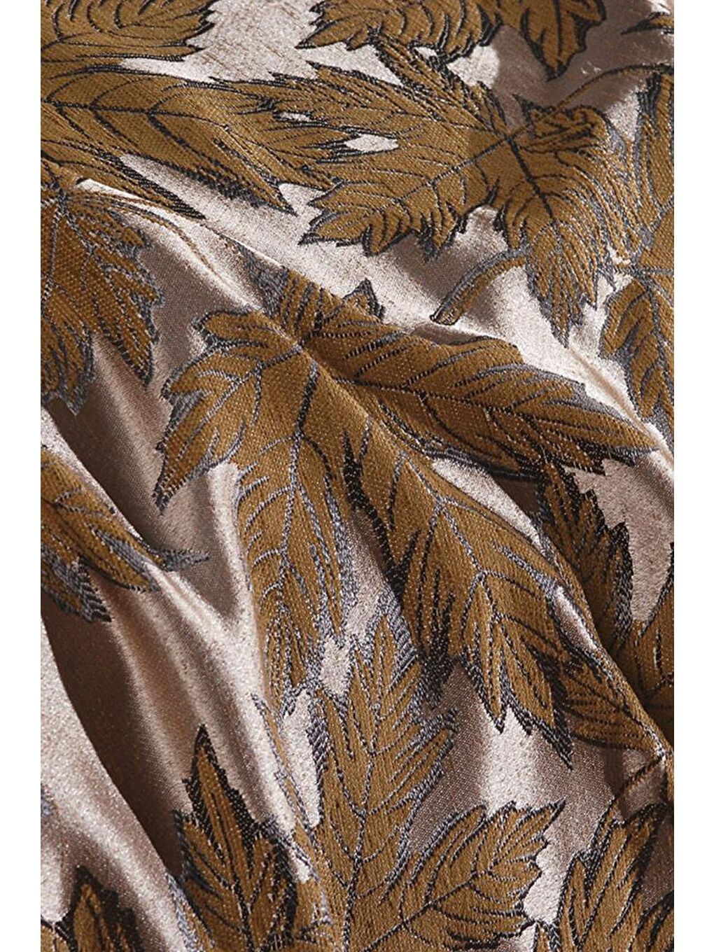 Kahverengi Plane 3 Parça Çift Kişilik Pike Takımı 230x250 Kahve-1