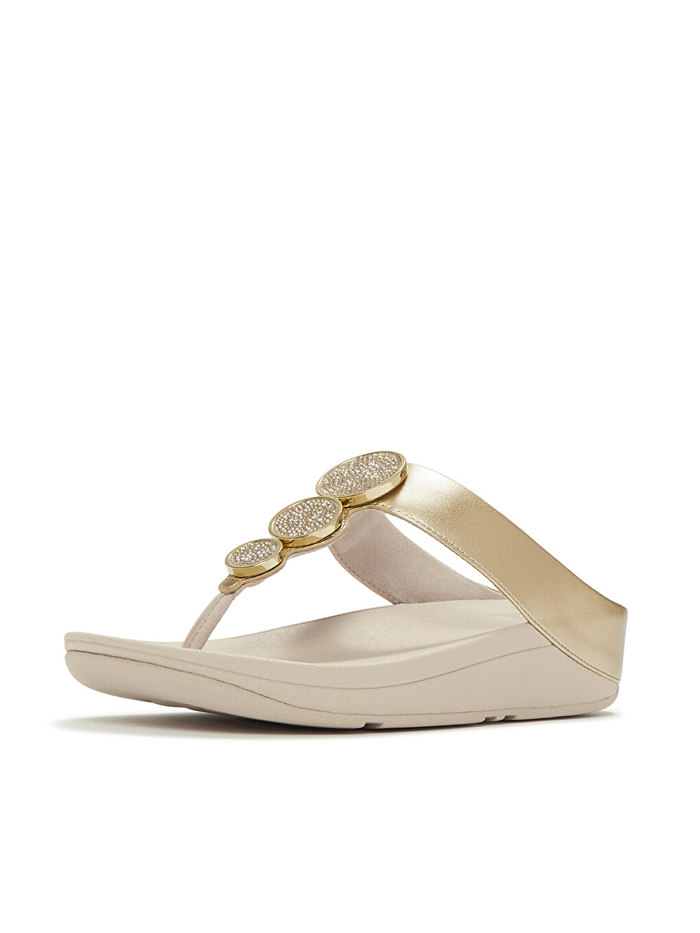 Lila Kadın Terlik HJ1-675 HALO BEAD-CIRCLE METALLIC TOE-POST SANDALS-2