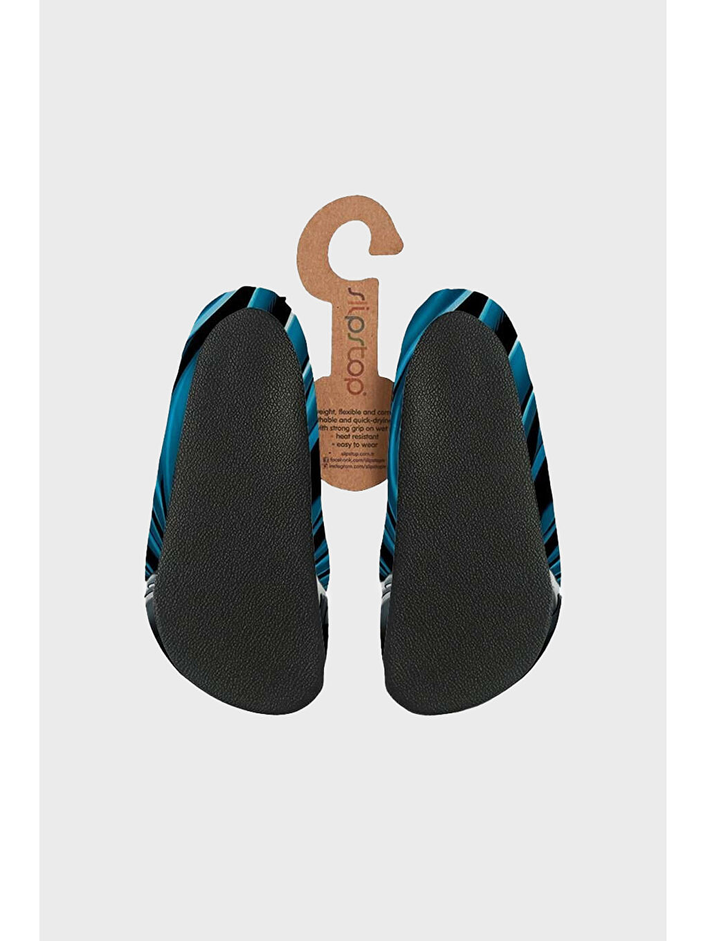 Siyah Shadow Baskılı Kaydırmaz Taban Havuz ve Deniz Ayakkabısı SS2532010011-1