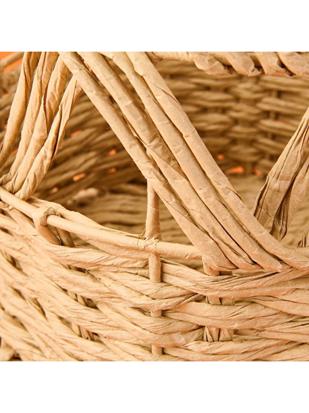 Granny Summer Çok Amaçlı Büyük Dekoratif Sepet - Bej - 30x30 cm-1