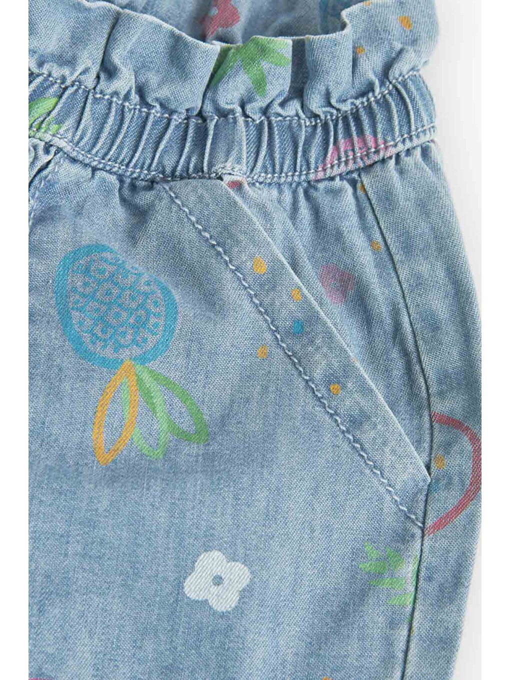 Mavi Kız Çocuk Şort-4