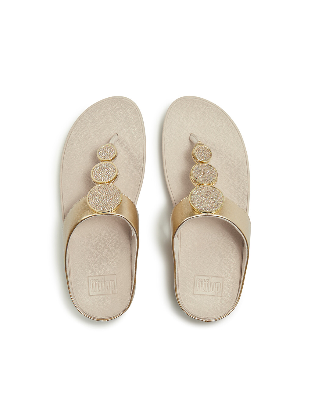 Lila Kadın Terlik HJ1-675 HALO BEAD-CIRCLE METALLIC TOE-POST SANDALS-4