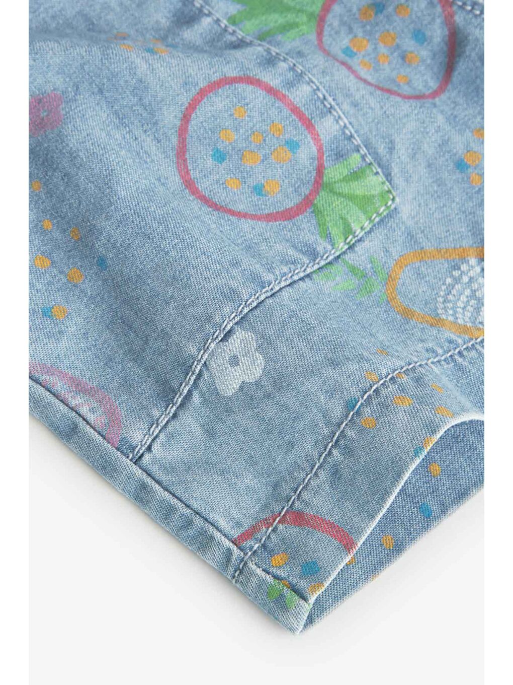 Mavi Kız Çocuk Şort-5