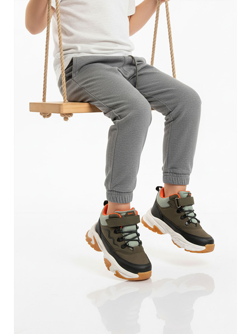 Haki Geniş Kalıp Cırtlı Erkek Çocuk Bot Evil P-2