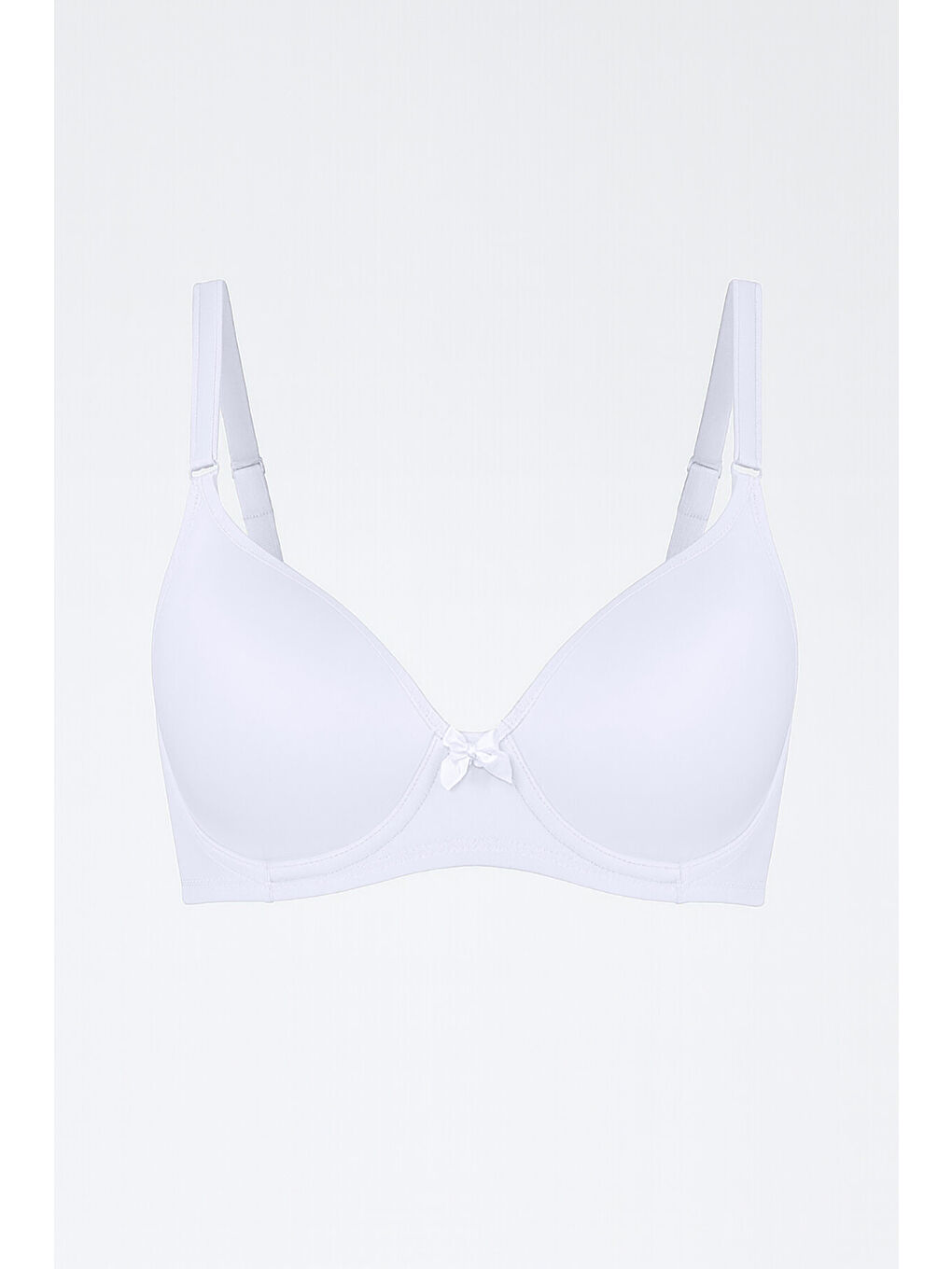 Beyaz Stn Kaplı Tek Sütyen