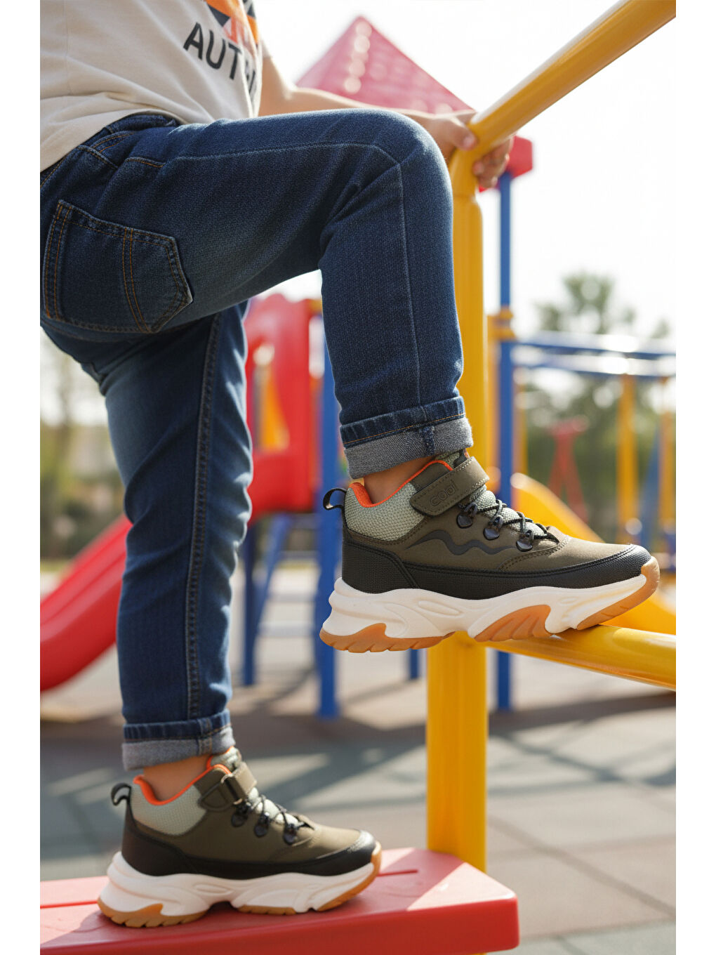 Haki Geniş Kalıp Cırtlı Erkek Çocuk Bot Evil P-3