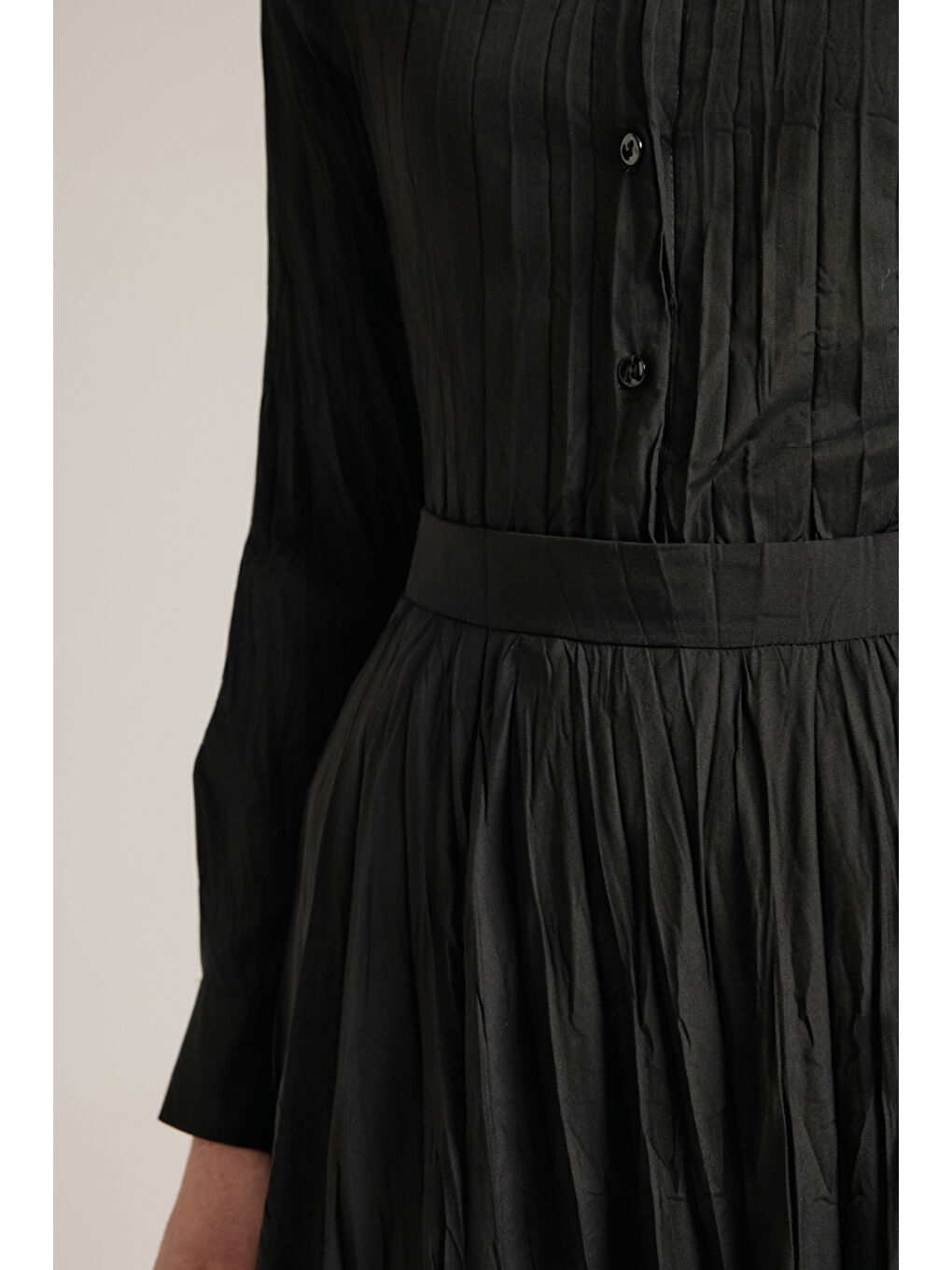 Siyah Kraşlı Pamuk Etek-2