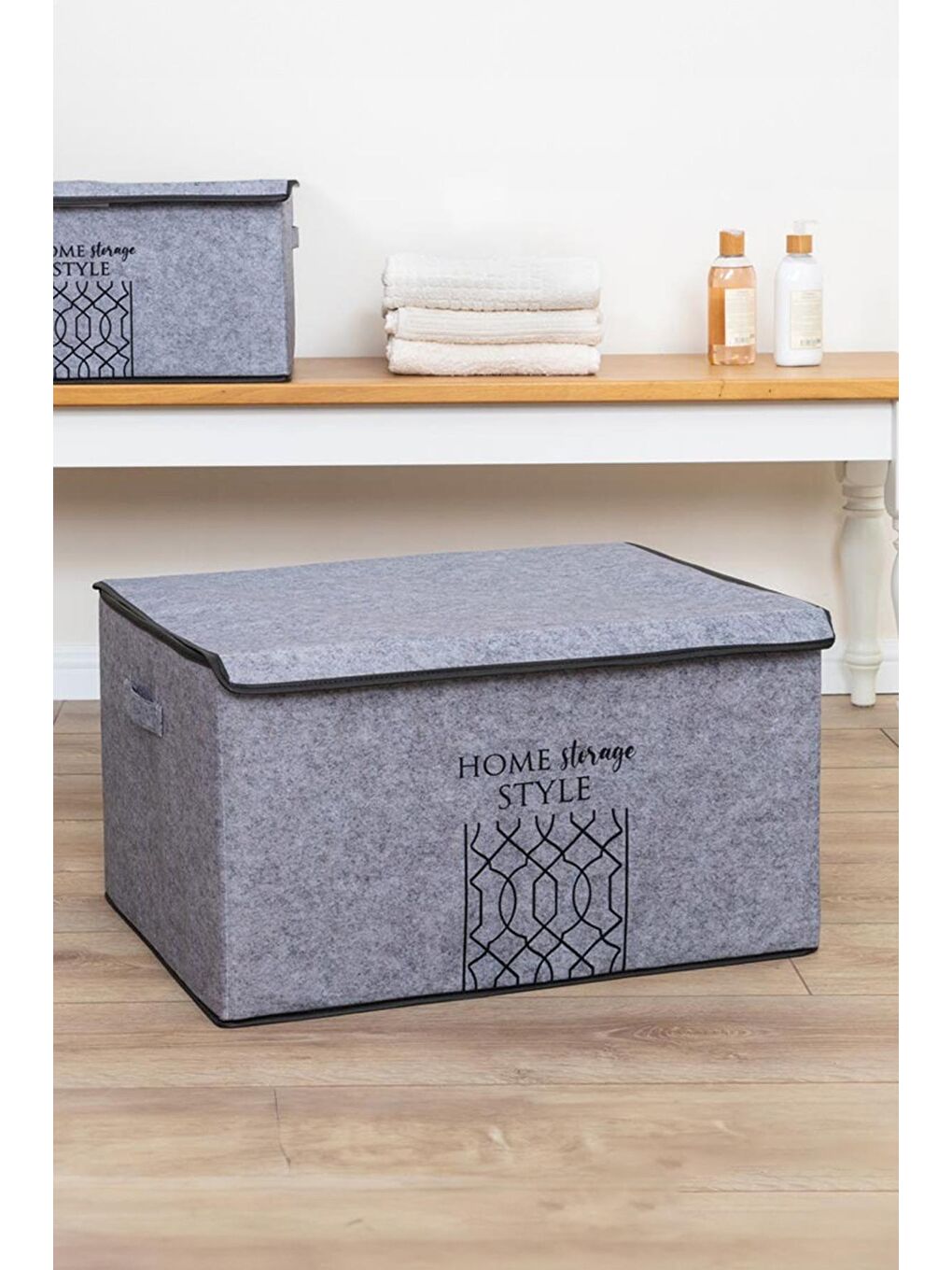 Gri Keçe Hurç 47 x 37 x 24-2