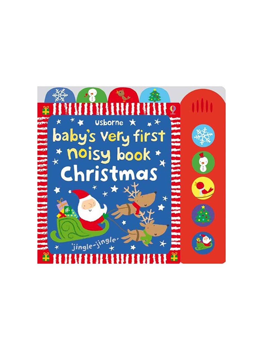 The Usborne Beyaz-Renklibaskı Baby's Very First Noisy Book Christmas