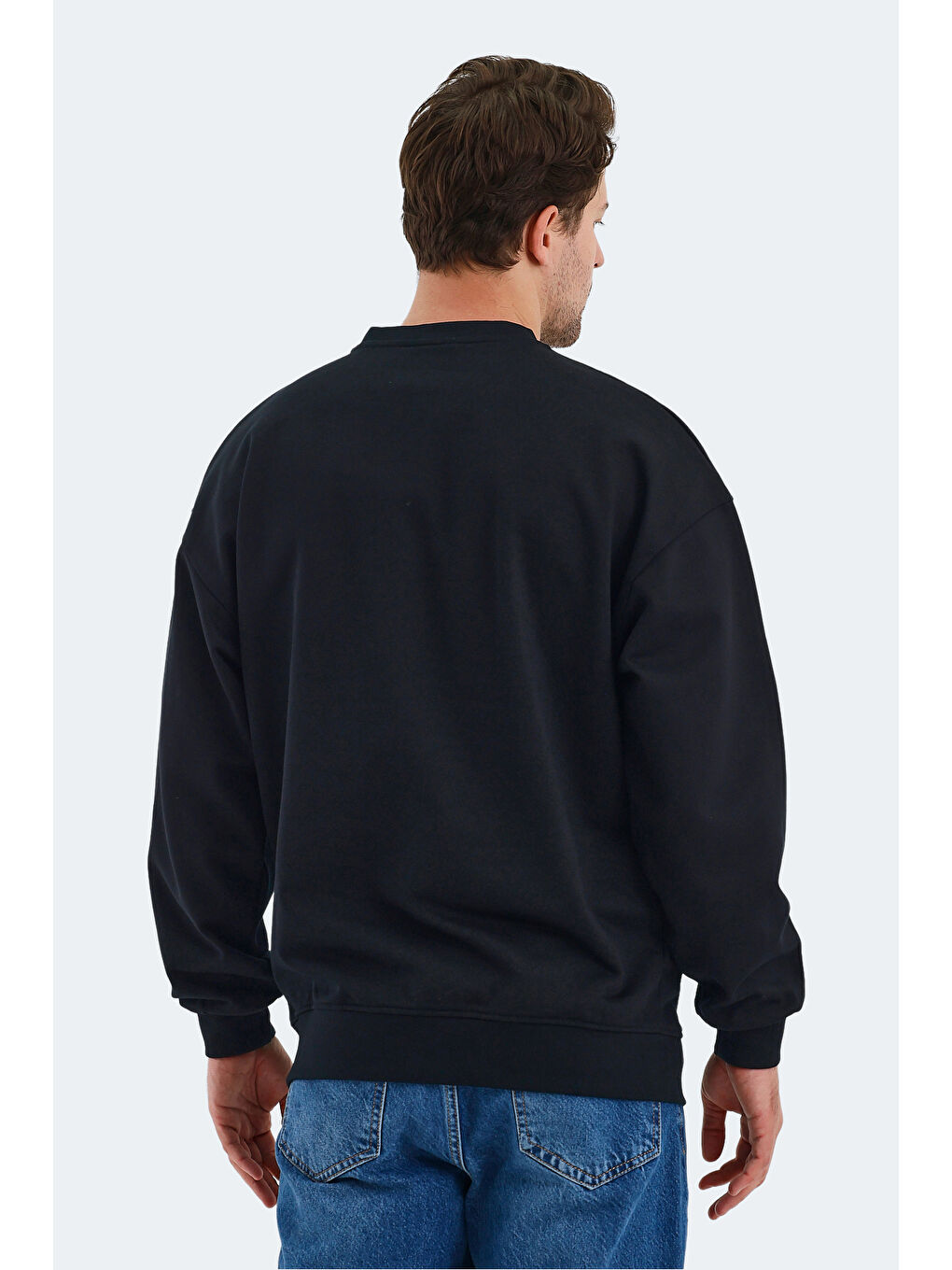 VADIK 2li set Erkek Oversıze Siyah - Gri Sweatshirt-3