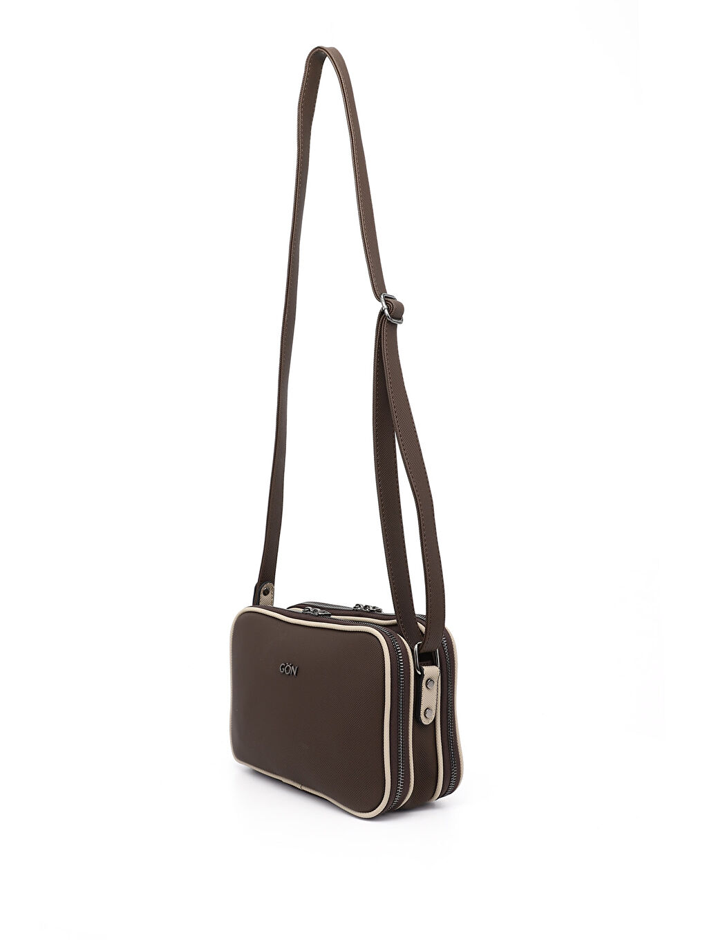 Kahverengi Kadın KAHVERENGİ-BEJ Uzun Askılı Omuz Çantası-1