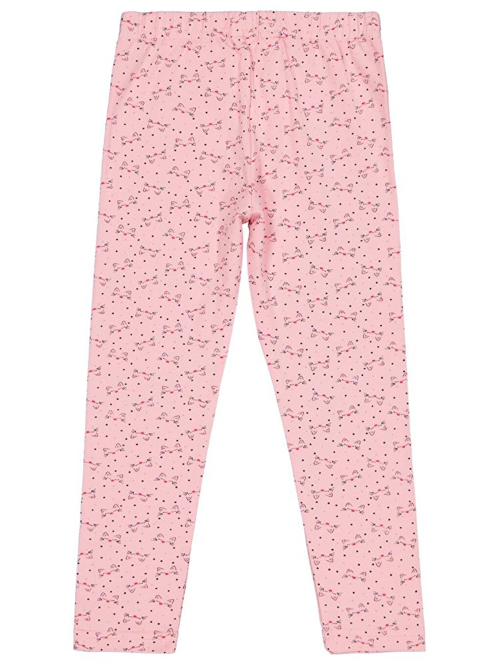 Girls Kedi Baskılı 6-9 Yaş Tayt - Pembe 6-7 Yaş-1