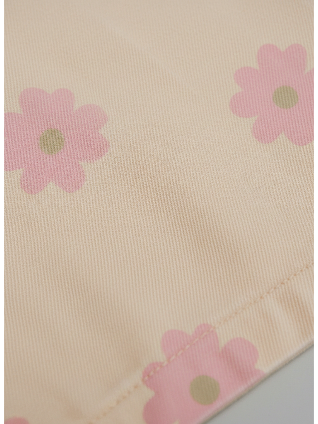 Beyaz Kız Çocuk Pamuklu Çiçek Desenli Ceketli T-Shirt Ve Pantolonlu 3 Parça Takım-2