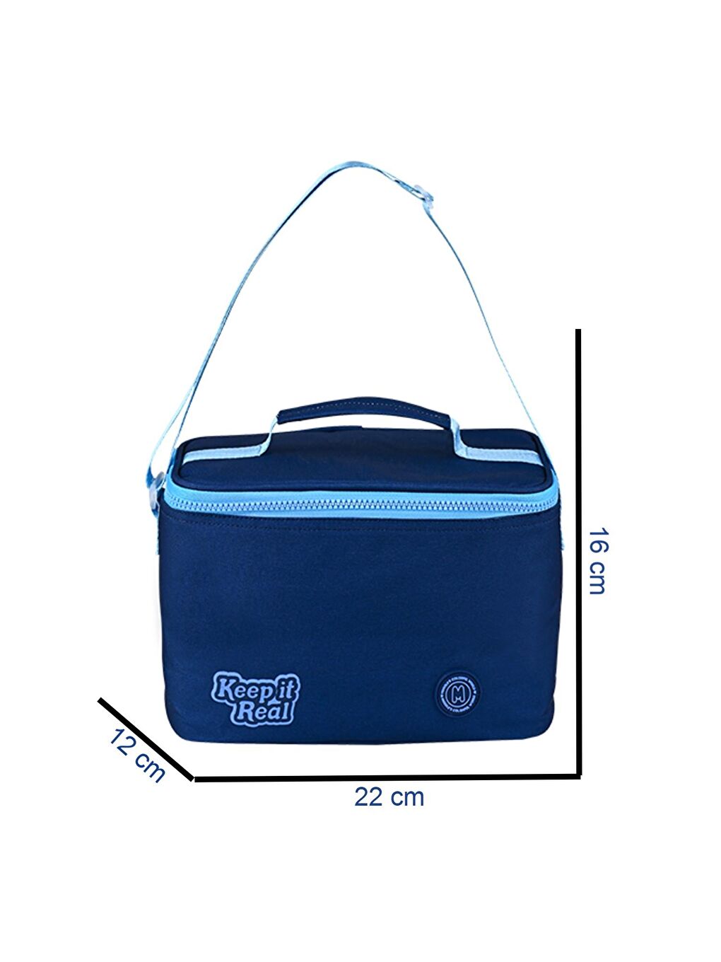 3 Bölmeli Deep Blue Okul Sırt Çantası + Beslenme Çantası + Kalemlik-2