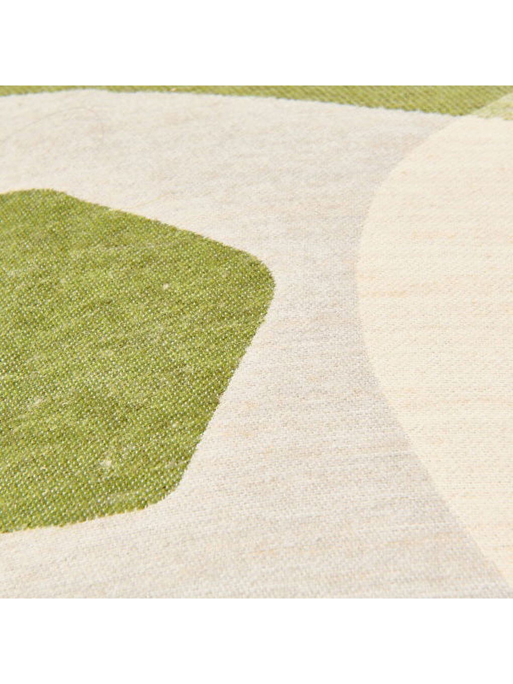 Lila Soft Zarmine Kırlent - Ekru / Yeşil - 40x40 cm-1
