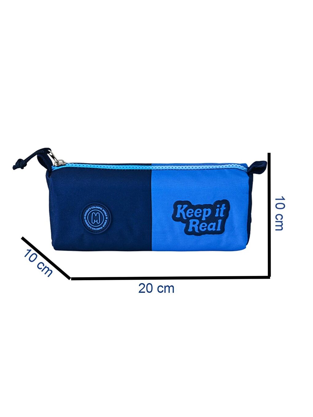 3 Bölmeli Deep Blue Okul Sırt Çantası + Beslenme Çantası + Kalemlik-3